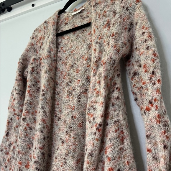 KAFFE XS Women's Speckled Knit Open-Front Cardigan - Picture 4 of 7